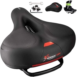 WJJ Seggiolini per mountain bike WJJ Sostituzione del Sedile della Bici - Ampia Bike Sella Memory Foam for Uomo Donne - Universal Fit Indoor Outdoor