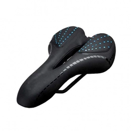 WPYYI Parti di ricambio WPYYI Bike Saddle Cuscino in Silicone PU Superficie in Pelle Silica Gel Pieno di silice Confortevole Cycling Seat Sale da Ciclismo Antiurto (Color : Black Blue)