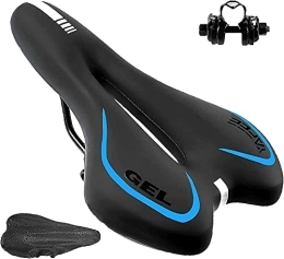 YANHAO Parti di ricambio YANHAO Sedile Bici, Gel Bicycle Saddle Comodo Bicicletta in Bicicletta Traspirante Morbida, seggiolino Comodo con Strisce Riflettenti (Color : Blue)