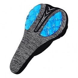 YCXYC Seggiolini per mountain bike YCXYC Coprisella Bici, Coprisella per Bicicletta, Copertura per Sellino della Bicicletta, Sella Bici con Copertura, Imbottito Gel Morbido E Confortevole Cuscino per Ciclismo da Strada, MTB, Blu Grigio