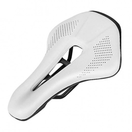 Yhjkvl Parti di ricambio Yhjkvl Sella per Bicicletta Sella per Bici Binari in Acciaio Seggiolino per Bicicletta da Montagna Morbido Sedile Bicicletta (Size:25.3 * 15cm; Color:White)