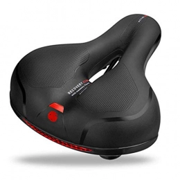 Yingm Seggiolini per mountain bike Yingm Sella per Bicicletta Donne Uomini Bike Seat Seat Ciclo Sella della Bicicletta con Molle dell'ammortizzatore Sella Bici Comoda (Colore : Black, Size : One Size)