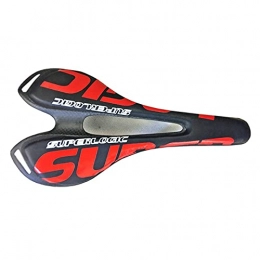 YINHAO Parti di ricambio YINHAO Bici da Strada Sella in Carbonio Full Carbon + Sella in Pelle Sella in Carbonio Sella in Bicicletta MTB Parti Ciclismo Cuscino da Incasso Coperto da Pelle (Color : Red)