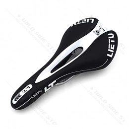 YINHAO Parti di ricambio YINHAO Lietu Open Road MTB Mountain Bike Seat Men Donne Comfort Bicycle Saddle Cycling Racing Sella Pezzi di Ricambio Bike Black Bianco (Color : Color10)