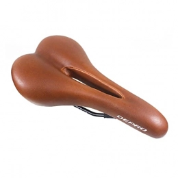 YINHAO Parti di ricambio YINHAO Retro Bicycle Saddle Hollow Cycling Saddle PU PU in Pelle Vintage Sedile Custion Bike MTB Sella Classic Black By Seat (Color : Brown)