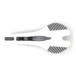 YINHAO Seggiolini per mountain bike YINHAO Ultralight Selle Full Carbon Carbon Saddle Uomo Wave Road Bike Sella Bicycle VTT Sedile da Corsa Sans Cycling Seat Set Parti di Ricambio Bike (Color : White Line)