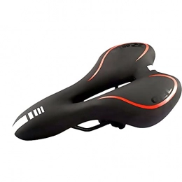 YOBAIH Seggiolini per mountain bike YOBAIH Antiurto Impermeabile Bicycle Sella Cuscino in Silicone PU in Pelle Anti-Skid Gel Extra Soft MTB Bike Bike Seat Accessori per Ciclismo Sella Bici (Color : Red)