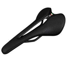 YouLpoet Seggiolini per mountain bike YouLpoet Sella per Bici Selle per Mountain Bike Ergonomia Design Traspirante Hollow Sedile per Bicicletta Confortevole Bow Steel, Nero