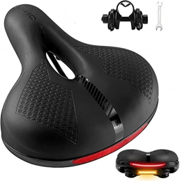 YQ&TL Parti di ricambio YQ&TL Cuscino Coprisella Bici Sedile Bicicletta Comodo Sella Bici in Gel Traspirante Memory Foam con Striscia Riflettente per MTB, Bici Pieghevole, Bici da Strada, City Bike