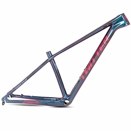 LJHBC Pièces de rechanges LJHBC Cadres pour Vélo Cadre de vélo de Montagne en Fibre de Carbone Peinture Pleine Couleur Changeante Routage Interne Cadre VTT Tout Terrain Version à dégagement Rapide 5 mm * 135 mm (Size:29x17in)