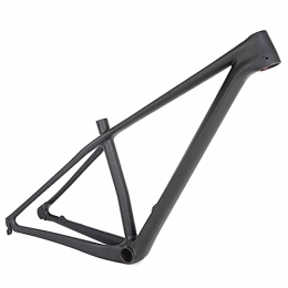 LJHBC Pièces de rechanges LJHBC Cadres pour Vélo Cadre de vélo de Montagne en Fibre de Carbone Tout Noir Mat EPS Cadre de Classe XC Tout-Terrain Libération Rapide 29 Pouces Personnalisable(Size:29x15in)