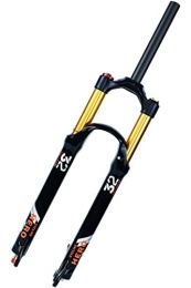 QHYXT Pièces de rechanges 26 / 27.5 / 29 '' Fourche à Suspension pneumatique 1-1 / 2 1-1 / 8 fourches à Suspension de vélo VTT Amortisseur pneumatique avec Amortissement Voyage 115mm QR 9mm Frein à Disque Fourche Avant