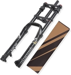 JKAVMPPT Pièces de rechanges 26" Fat Forks Air Bike Downhill VTT Fourches 4.0 Fat Bike Fourche VTT Vélo électrique Suspension Fourches 1-1 / 8 Steerer 140mm Travel QR E-Bike Fourche avant for 4.0" Fat Tire ATB / BMX ( Color : Black )