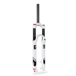 SJHFG Pièces de rechanges Ajustement du Rebond Vélo de Montagne Fourche Air Suspension VTT, Roues De Frein À Disque 26 27, 5 29 Pouces Amortisseur VTT (Color : Straight Tube-White, Size : 29inch)