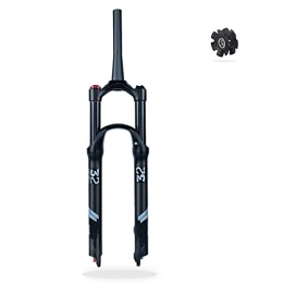 SJHFG Pièces de rechanges Alliage Léger Fourche de Suspension Vélo VTT, 1-1 / 2" Fourche Avant À Suspension Pneumatique Frein À Disque Amortisseur Ressort Fourche Avant (Color : Black, Size : 27.5inch)