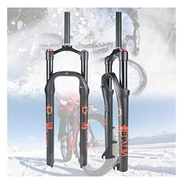 Asiacreate Pièces de rechanges Asiacreate 20 / 26 Pouces Pneu De 4, 0 Pouces Fat Bike Fourche À Suspension Voyage 100mm Fourche De Vélo De Neige Tube Droit De 1-1 / 8 Fourche Avant Pneumatique pour VTT / Vélo De Plage / MTB