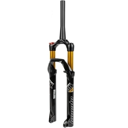 Asiacreate Pièces de rechanges Asiacreate Fourche à Suspension pneumatique VTT 27, 5 / 29er 1-1 / 2" HL Fourrette de Frein à Disque VTT de Montagne 100mm Voyage Fourche Avant QR 9mm (Color : Black, Size : 27.5inch)