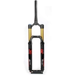 Auoiuoy Pièces de rechanges Auoiuoy Fourche VTT 27.5 29 Pouces, axe traversant 15x110mm DH fourches à Suspension pneumatique Descente Voyage 160mm pour VTT, Black-26inch