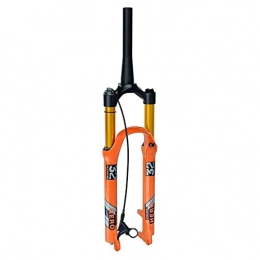 AWJ Pièces de rechanges AWJ Fourche Avant de vélo, Suspension pour 26 27.5 29 Pouces Fourche à Amortisseur pneumatique VTT Fourche à Suspension de vélo Voyage 120mm 9mmQR PM Frein à Disque