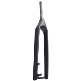 DHNCBGFZ Pièces de rechanges DHNCBGFZ Fourche Rigide De Vélo 29er Fourche Rigide Avant De Vélo 15x110mm Boost en Fiber De Carbone Fourche Avant De Frein À Disque De Vélo pour VTT (Size : Schwarz)