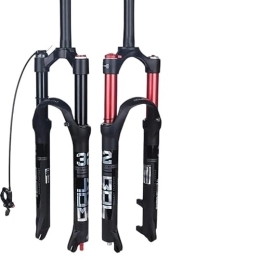 EKOMIS Pièces de rechanges EKOMIS Fourche VTT 1 pièces VTT vélo Fourche Double Air Rouge vélo Suspension Avant Tube Droit 26 / 27. 5 / 29 Pouces Alliage de magnésium dégagement Rapide (Color : 26in Red SM)