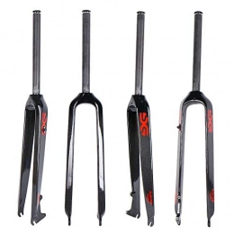 ELITA ONE Pièces de rechanges ELITA ONE vélo de Montagne Plein vélo Fibre de Carbone Dur Fourche Avant 26inch 29inch pièces (Rouge 26 inch)