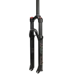 ZYHDDYJ Pièces de rechanges Fourche avant 26 27, 5 29 Pouces Fourche À Suspension VTT Air Fourche Avant Montagne Ajustement Du Rebond Voyage 120mm Tube Droit Tube Conique QR 9mm ( Color : Straight tube Black , Size : 29inch )