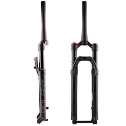 HSGAV Pièces de rechanges Fourche Avant de Suspension de Vélo de Montagne Amortisseur à Pression D'air, Fourche à Suspension Pneumatique VTT en Alliage de Magnésium 27, 5 / 29 Pouces, Tube Conique, Verrouillage Manuel, 27.5inch