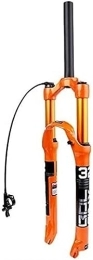 JKAVMPPT Pièces de rechanges Fourche avant de vélo, 26 / 27, 5 / 29 pouces VTT Suspension pneumatique avec réglage du rebond Tube droit / conique Pièces de vélo QR 9 mm XC AM Fourche avant ultralégère for vélo de montagne ( Color : Oran