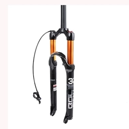 QJWM Pièces de rechanges Fourche Avant De Vélo, Fourches De Vélo 26 27, 5 29 Pouces Course De Verrouillage D'épaule 120 Mm Adaptée Aux Vélos VTT Fourche À Suspension De Vélo 26inch