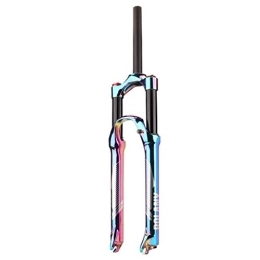 SJLEO Pièces de rechanges Fourche de vélo Fourche VTT Fourche Vélo de Montagne 26 27.5 29 inch VTT Air Suspension Fourche Amortisseurs (Color : Multi-Colored, Size : 27.5Inch)