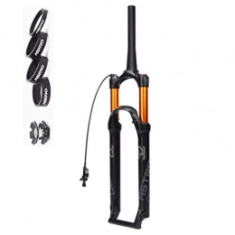 TYXTYX Fourches VTT Fourche de vélo VTT 26"Air Rebound Bike Suspension Fork 27.5" 29"1-1 / 2" Pivot Conique 100mm Travel QR 9x100mm Verrouillage à Distance Verrouillage Manuel