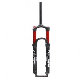 VHHV Fourches VTT Fourche Suspension 26 Pouces 27, 5" 29 ER 1-1 / 8" Air Devant Fourches 115mm Voyage, Aluminium Magnsium Alliage (Color : Red, Size : 27.5 inch)