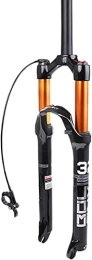 ZLYJ Pièces de rechanges Fourche Suspension Vélo VTT 26 / 27.5 / 29"Tube Droit / Tube Conique 120Mm Voyage Ultra-Léger VTT Fourche Vélo Fourche Pneumatique Tapered, 27.5inch