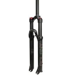 QJWM Pièces de rechanges Fourche À Suspension Pneumatique VTT 26 / 27, 5 / 29 Débattement 100 Mm Réglage du Rebond Fourche Avant VTT Tube Droit 28, 6 Mm en Alliage D'aluminium Ultraléger B, 26inch