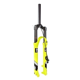 QHYXT Pièces de rechanges Fourche à air VTT, 26 / 27, 5 / 29 Pouces 120 mm de débattement 1-1 / 8"Freins à Disque à Verrouillage à Distance, axe: 9 mm QR pour Accessoires de vélo