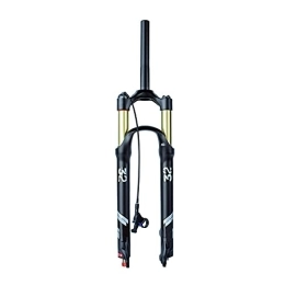 QHYXT Pièces de rechanges Fourche à air VTT, Course 140 mm 26 / 27, 5 / 29 Pouces avec réglage du Rebond, Tube Droit QR 9 mm Accessoires de vélo