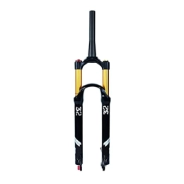 QHYXT Pièces de rechanges Fourche à air VTT Fourche à Suspension pour vélo 26 / 27.5 / 29 Pouces Course de Fourche Avant à air 120mm, Fourche Avant à Pivot Conique axe QR 9mm Accessoires de vélo Suspension