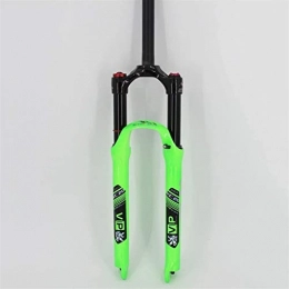 AWJ Fourches VTT Fourche à Suspension pneumatique VTT Fourche à Suspension pour vélo VTT 26 27, 5 29 Pouces Amortisseur à Pression d'air Vélo de Montagne Tube Droit ABS Verrouillage Frein à Disque Voyage