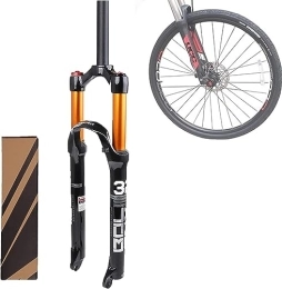 MAXCBD Pièces de rechanges Fourche à suspension pneumatique VTT, réglage du rebond 1 1 / 8 Tube droit / conique QR 9 mm Verrouillage manuel / à distance XC AM Fourches avant VTT ultralégères, RemoteLockOut ( Color : ManualLockOut , S