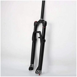 QHYXT Pièces de rechanges Fourche à Suspension VTT Vélo Fourche À Suspension Pneumatique 27, 5 Pouces Tube Droit 28, 6mm Double Chambre À Air Frein À Disque QR 9mm Voyage 100mm Manuel ABS Serrure XC Vélo 1800g