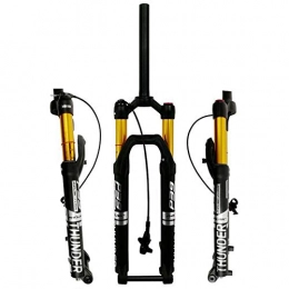 Mdjywl Pièces de rechanges Fourche à vélo Vélo de Montagne Suspension Fourchette 27, 5"29 Pouces Air Agro-Amortisseur DH Vélo Fork Fork MTB 1-1 / 8 Stratégie consécutive 100mm Voyage Thru Axe Lockout pour Le vélo