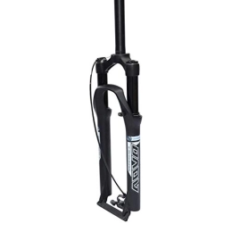 SJHFG Pièces de rechanges Fourches de Suspension Avant VTT, Fourche D'amortisseur de Pression d'air Contrôle de Fil Course de 120mm Tube Droit 1-1 / 8" (Color : Black, Size : 29inch)