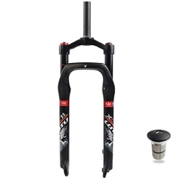 HaushaltKuche Pièces de rechanges HaushaltKuche Fourche de Vélo 26"Support DE Support DE Support À Verrouillage Verrouillage Vélo Vélo Air Suspension Fourchettes 135mm for 4, 0" TIRE120MM Voyage VTT Vélos de Neige (Color : Black)