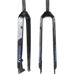 HESHS Pièces de rechanges HESHS Fourche Rigide De Vélo VTT en Fibre De Carbone 1-1 / 8" 26 / 27.5 / 29 » Ultralight Frein À Disque Fourche Avant De Vélo Pièces De Vélo Noir, 29ER