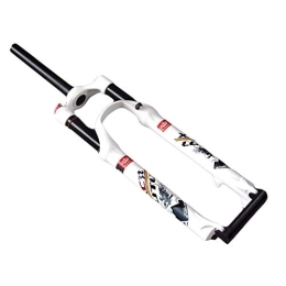 HIOD Pièces de rechanges HIOD Fourche de Bicyclette VTT Vélo Absorption des Chocs Vélo de Montagne Suspension Contrôle d'épaule Fourchette, White-B, 26-inch