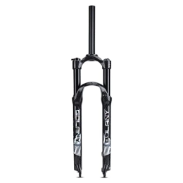 HSQMA Pièces de rechanges HSQMA 26 27.5 29" Fourche VTT 1-1 / 8" Absorbeur Vélo Voyage 100mm Alliage D'aluminium Tube Droit Fourches À Air Frein À Disque QR 9mm (Color : Black Manual, Size : 27.5'')