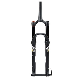 HSQMA Pièces de rechanges HSQMA DH VTT Air Fourche 26 27.5 29 Pouces Downhill Vélo De Montagne Fourche À Suspension Déplacement 135mm Amortissement Réglable Conique Fourche Avant Axe Traversant 15x100mm