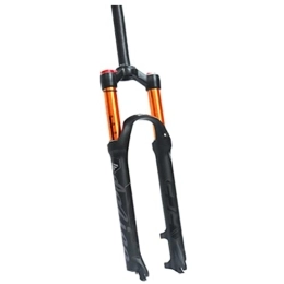 HSQMA Pièces de rechanges HSQMA VTT Suspension Fourche 26 / 27.5 / 29 Pouces Vélo De Montagne Double Pneumatique Fourches 110mm Course 1-1 / 8 Frein À Disque 9mm QR (Color : Black, Size : 29inch)