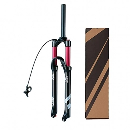 hyywmgx Pièces de rechanges hyywmgx Fourche à air VTT 26 Pouces 27, 5", Amortisseur à Tube Conique Fourche à gaz 29er débattement 120 mm avec réglage de l'amortissement (Verrouillage à Distance A)